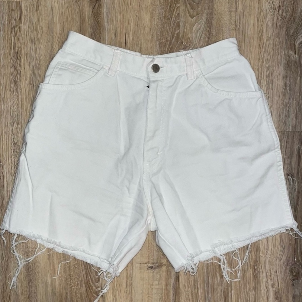 Vintage White Denim Jeans Shorts